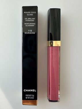 NEW CHANEL Rouge Coco Gloss 119 Bourgeoisie